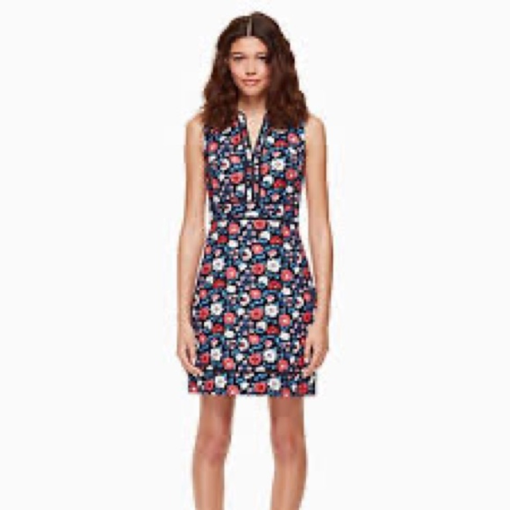 Kate Spade Shore Thing Daisy Jacquard Floral Sheath Dress.
